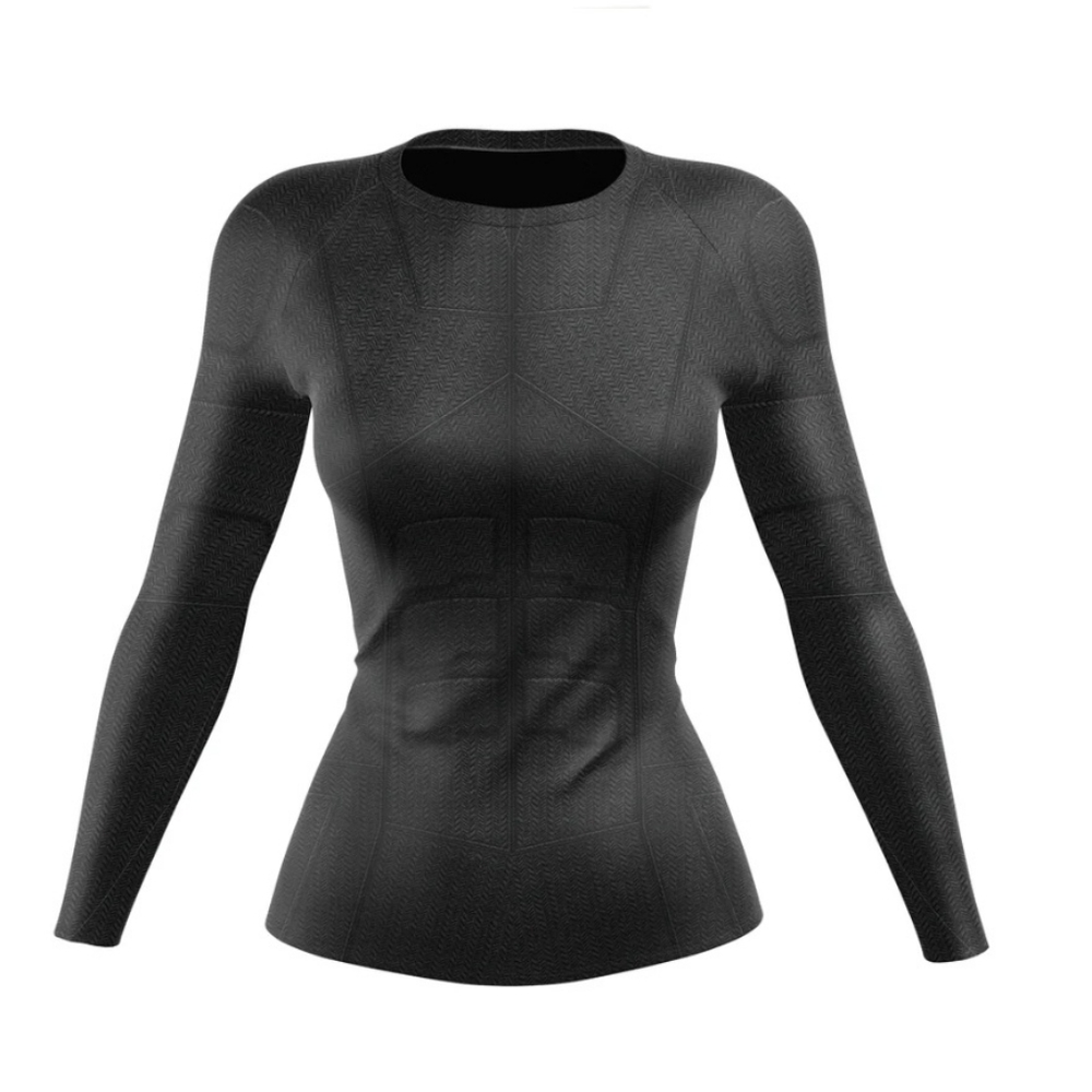 Women's Black Long-Sleeve Performance Tee